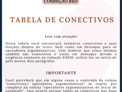 CAPA TABELA DE CONECTIVOS